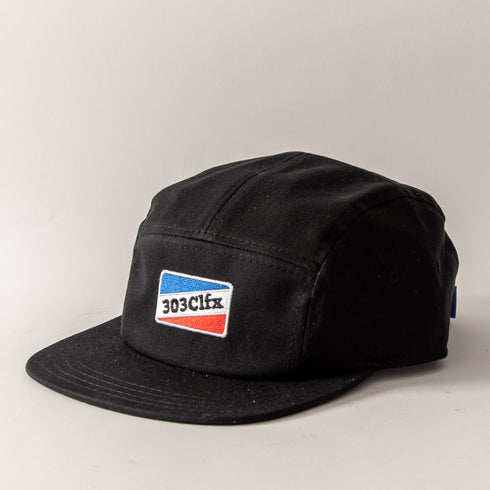 303 Boards - 303CLFX Shorties 5 Panel Hat (Black)